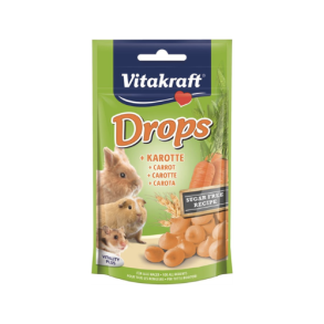 Vitakraft drops m. gulerdder 75 g.